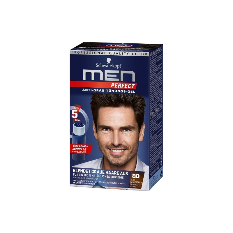 Schwarzkopf Men Perfect: 80 Natur Schwarzbraun