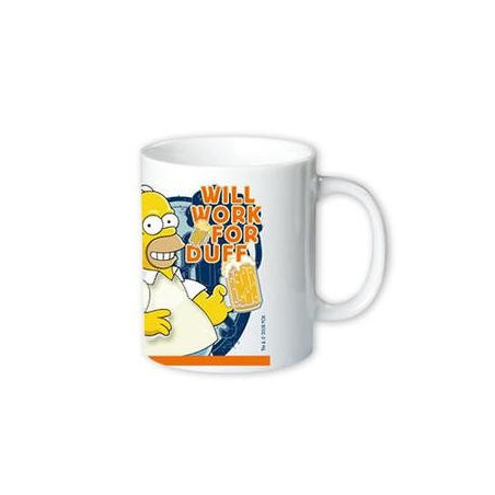 Simpsons Tasse: Work for Duff