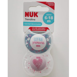 NUK Trendline Nuggi-Set, ab 6 Monaten, ohne Ring