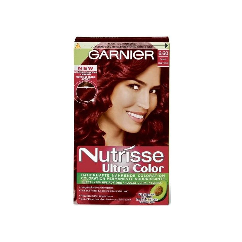 Garnier Nutrisse Farb Sensation (Intensiv Coloration), Intensiv-Rot 6.60