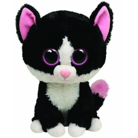 Ty Beanie Boo: Katze schwarz/weiss, 15 cm