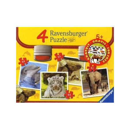 Ravensburger Puzzle-Set Wilde Tierkinder