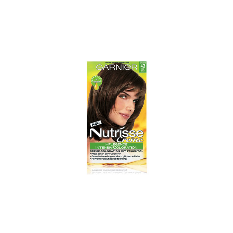 Garnier Nutrisse Creme (Intensiv Coloration), Goldbraun (Cappuccino), Nr. 43