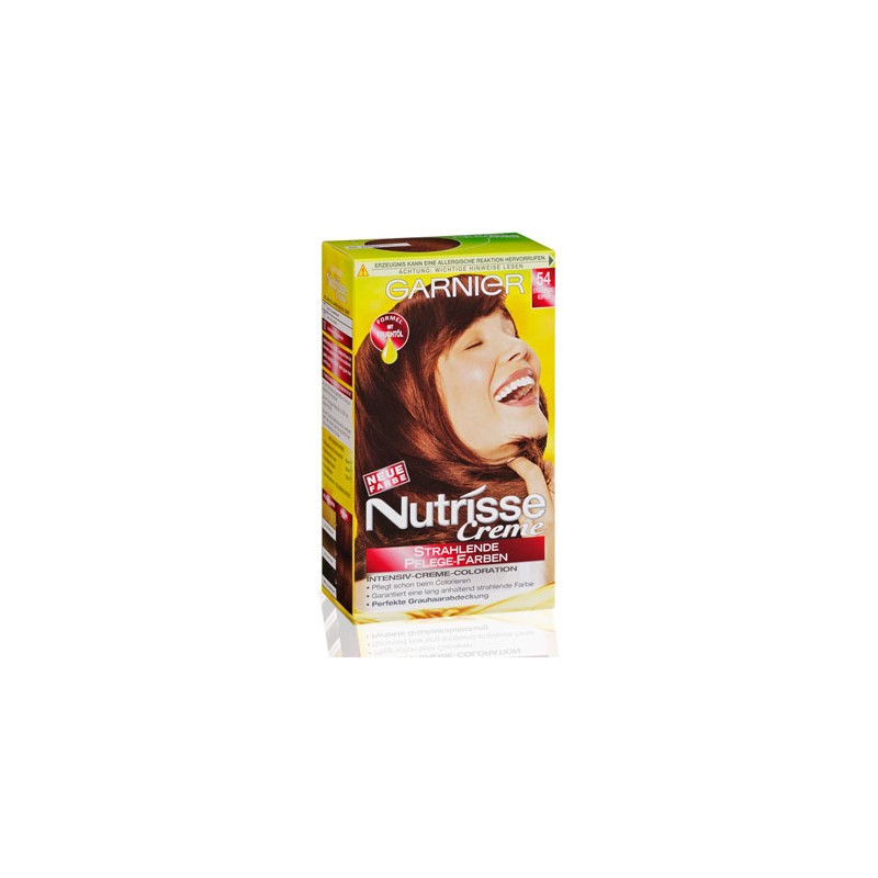 Garnier Nutrisse Creme (Intensiv Coloration), Strahlendes Kupfer (54)