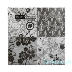 Paper Design Servietten: black and white
