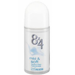 8 x 4 Deo Roll-on: mild & soft
